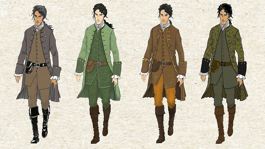 El nuevo vestuario de Toni Salgado presenta el mismo modelo en distintos tejidos acordes con el personaje y el período histórico