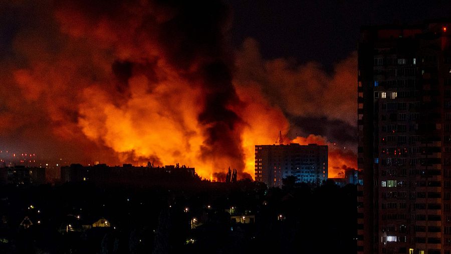 Rusia ataca Kiev con cientos de drones y causa al menos 23 heridos