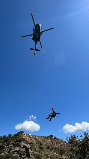 Maniobras de la Guardia Civil en Huesca