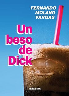 Portada de libro: vaso con bebida oscura, hielo y pajita roja sobre fondo azul. Título: 