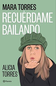 Portada de libro con ilustración de mujer rubia con gorro verde besando al lector; título: 