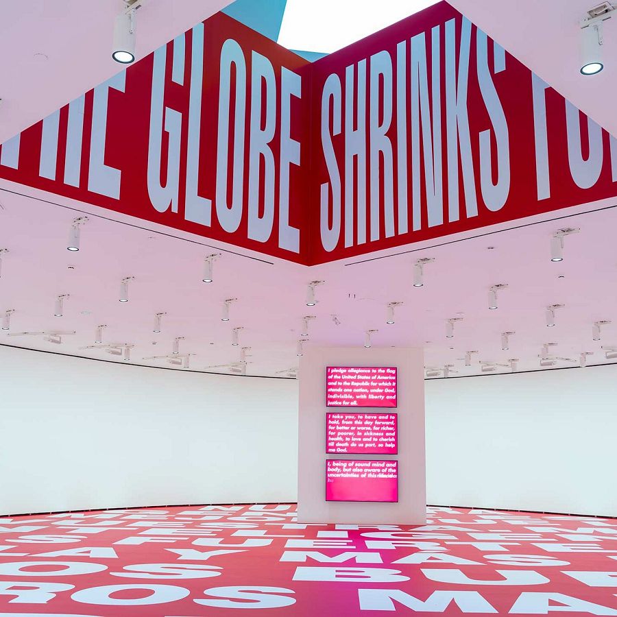 Instalación de ubicación específica de Barbara Kruger