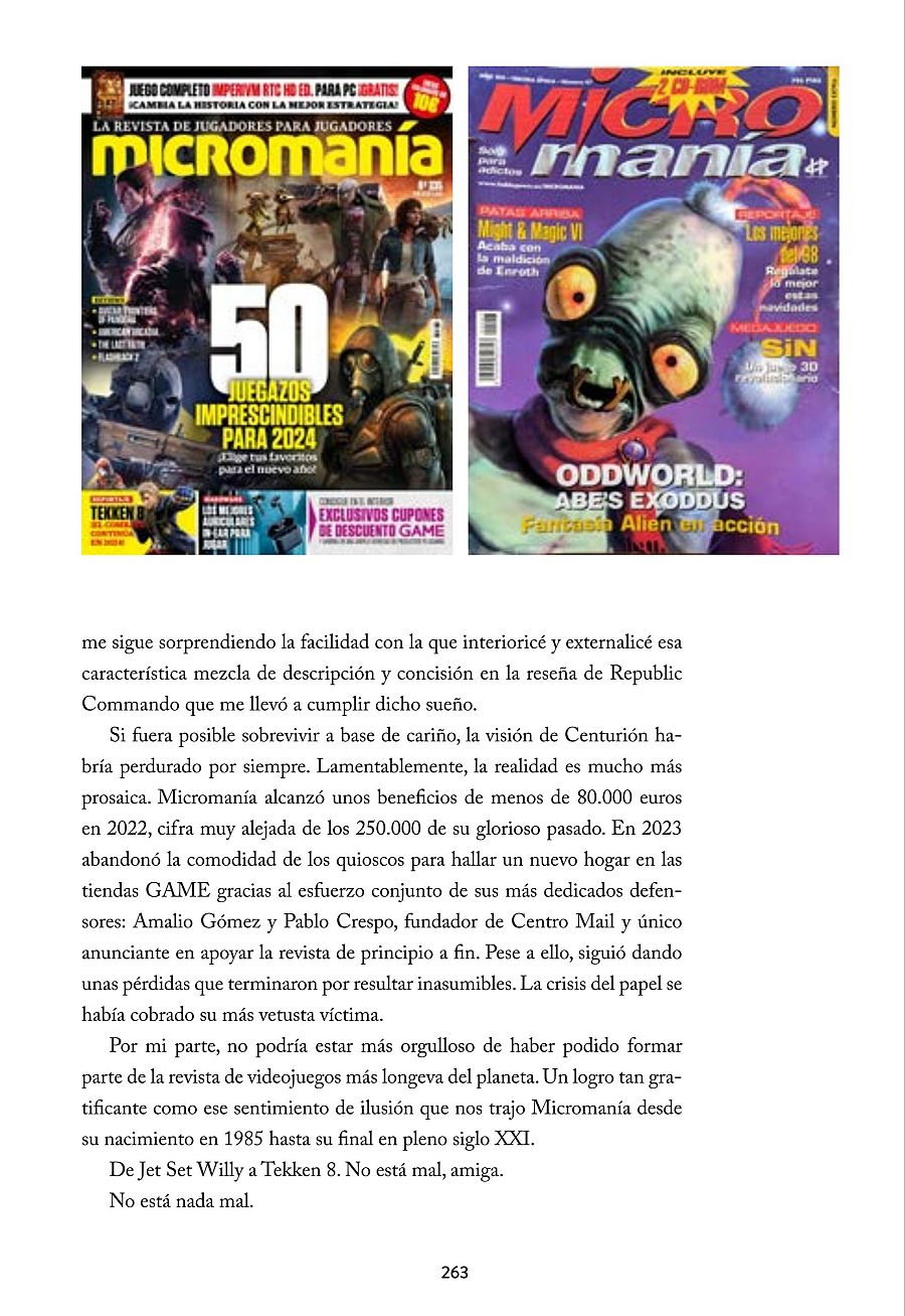 Imagen de dos portadas de Micromanía: una con varios personajes de videojuegos y el titular 