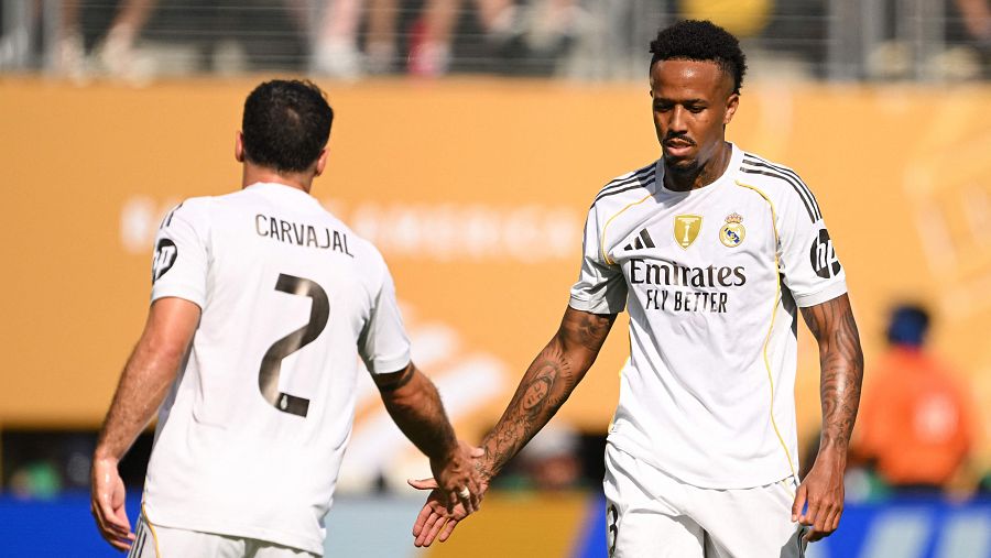 Militao y Carvajal volvieron a jugar tras toda la temporada lesionados.