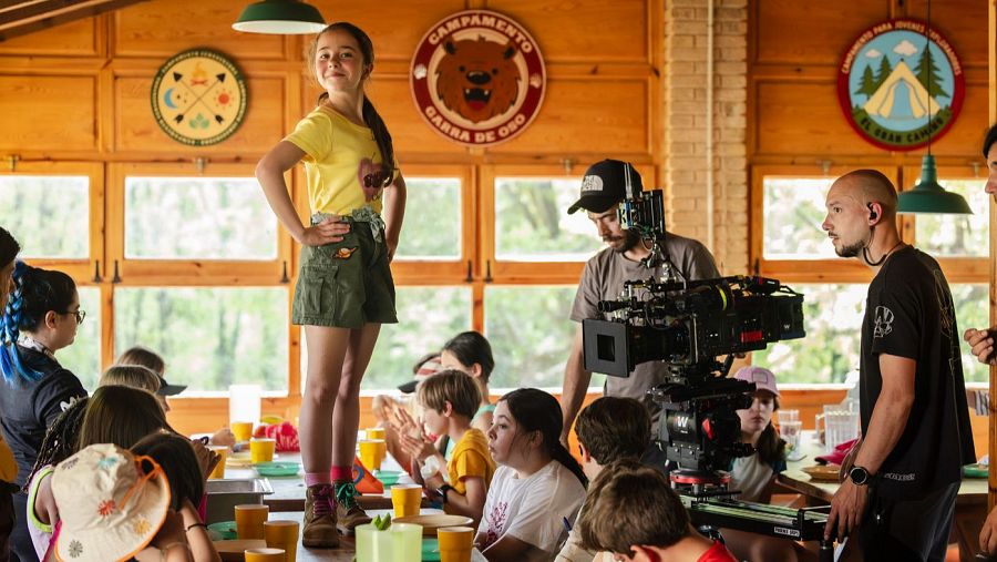 Imagen del rodaje de 'Campamento Garra de Oso'