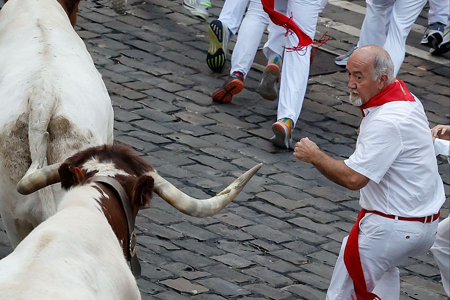 San Fermín 2025: los Jandilla embalan la carrera del quinto encierro