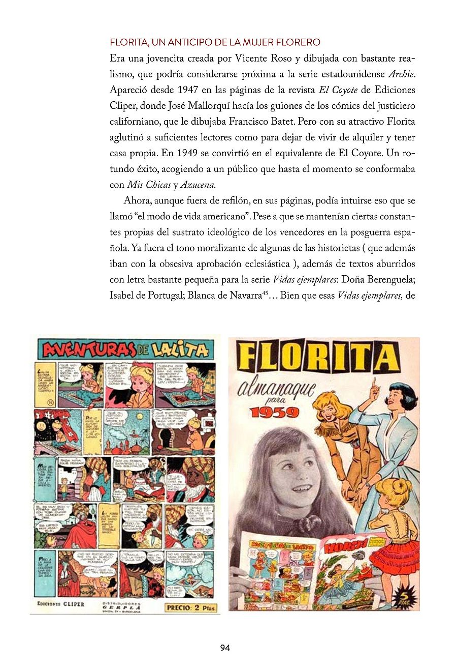 Portadas de dos cómics: 
