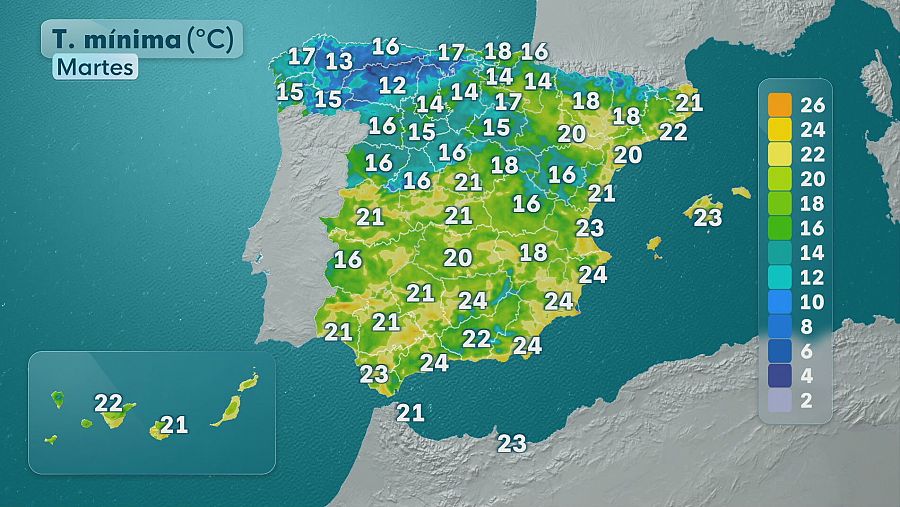 El tiempo hoy 15 de julio