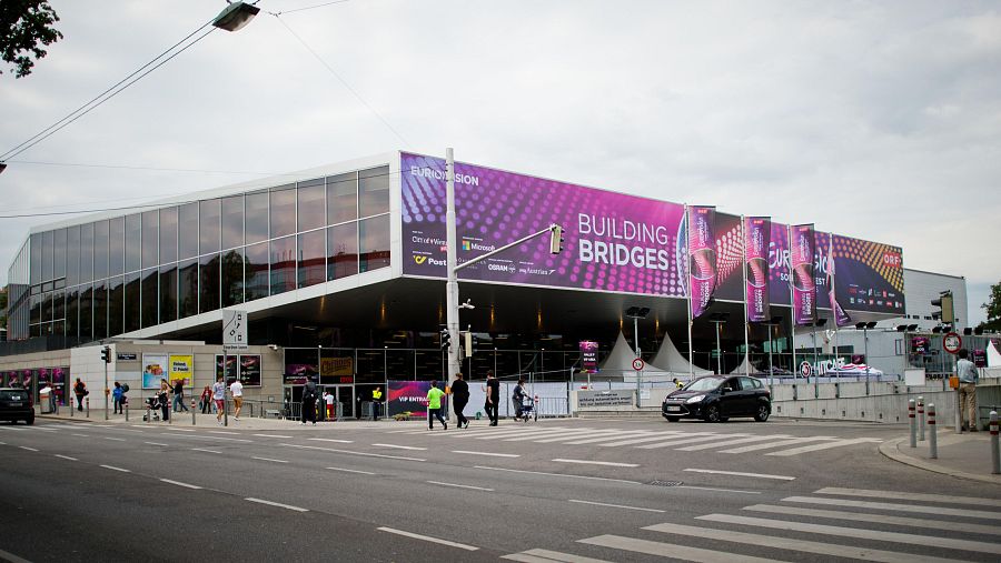 El recinto Wiener Stadthalle, sede del Festival de Eurovisión 2015