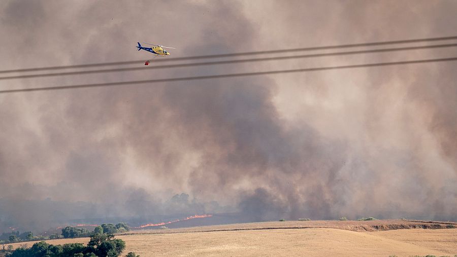 Los impactantes efectos del incendio de Méntrida, Toledo, en imágenes