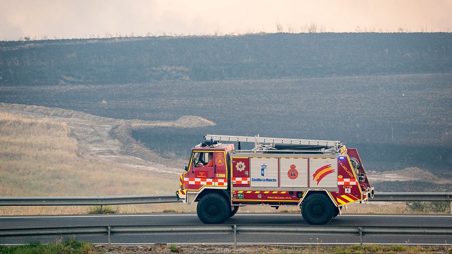 Los impactantes efectos del incendio de Méntrida, Toledo, en imágenes