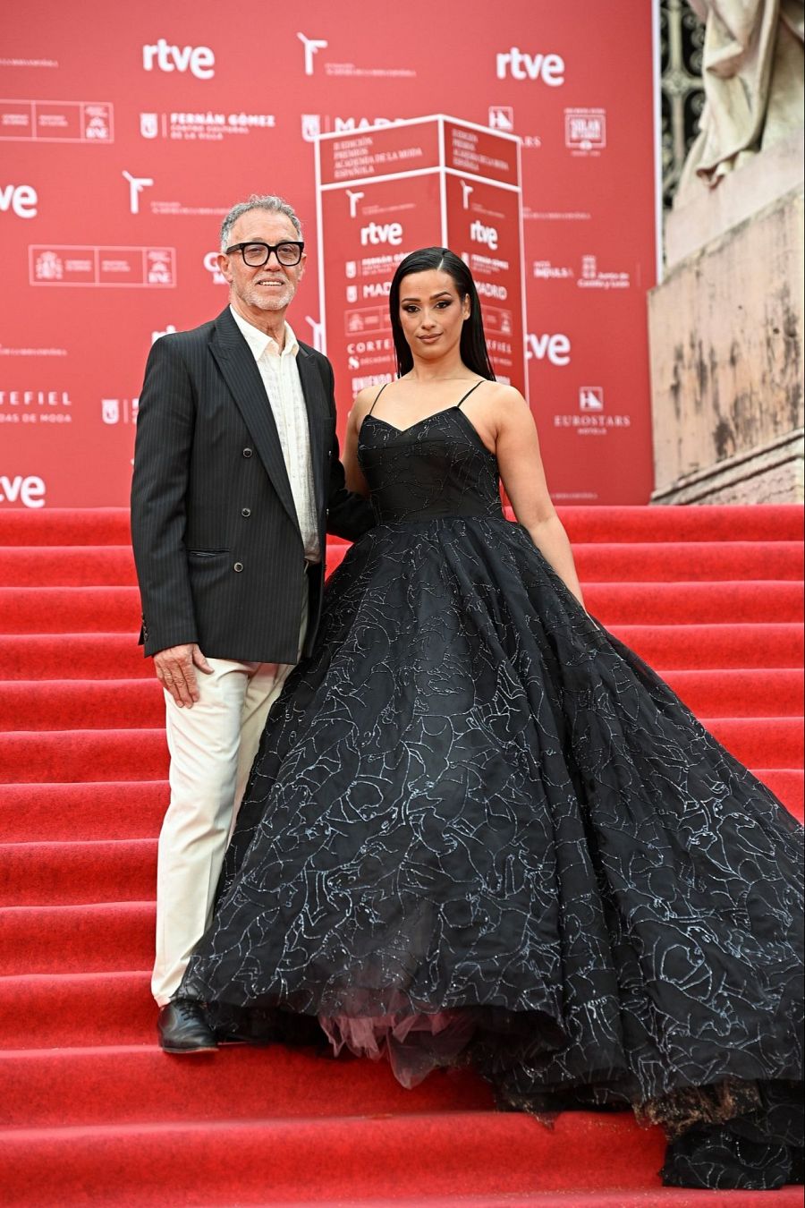 Chanel junto a Fernando Claro en los Premios Academia de la Moda Española