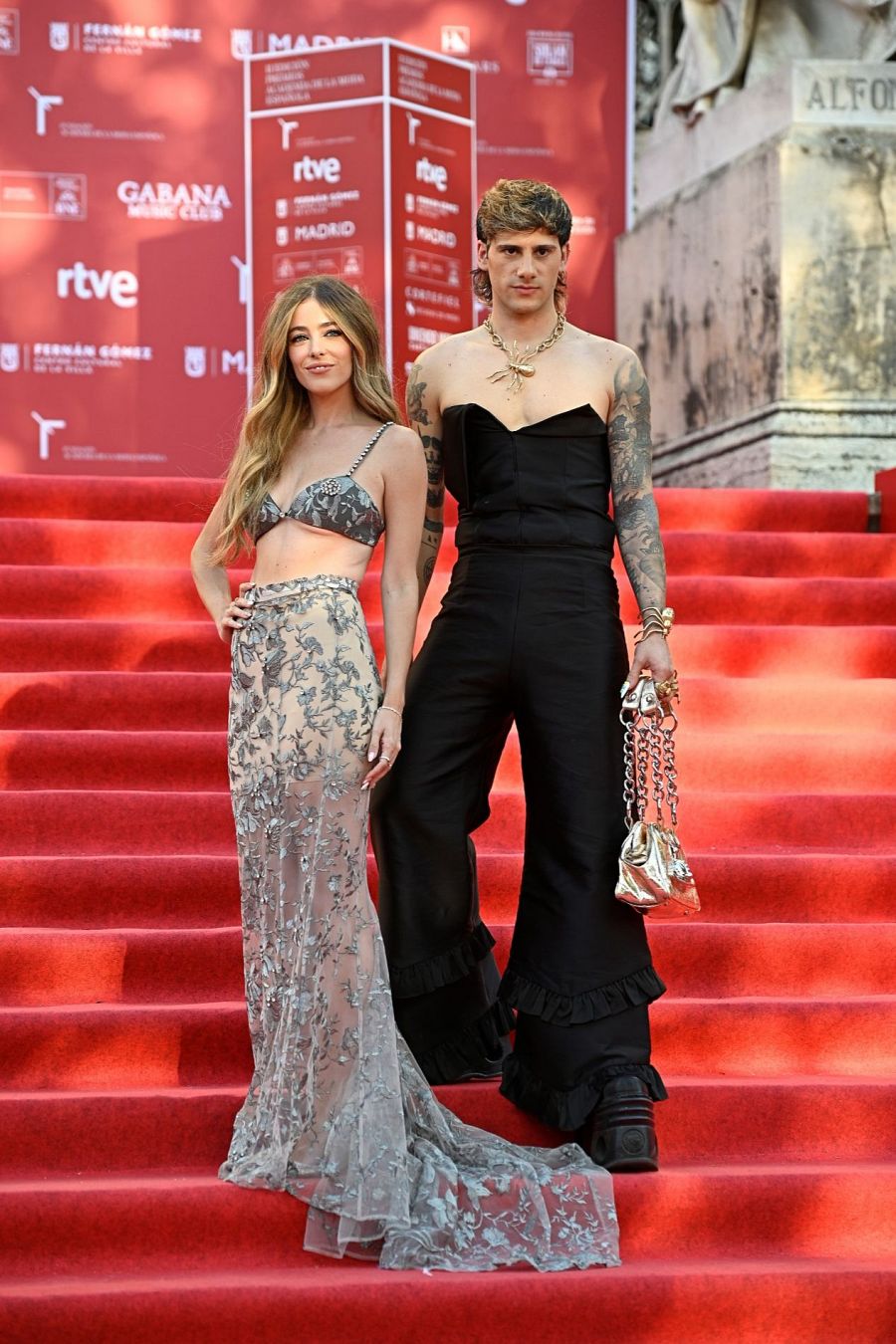 Ángela Fernández y Tote Fernández en los Premios Academia de la Moda Española