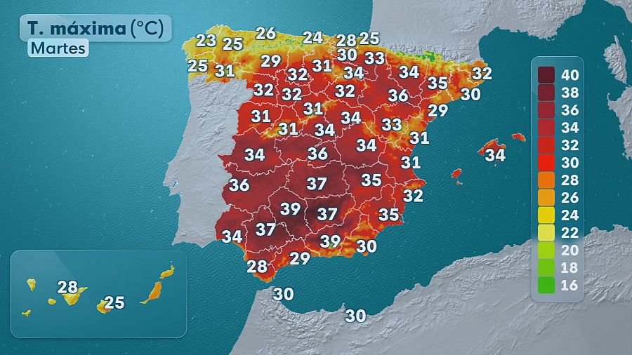 El tiempo hoy 22 de julio