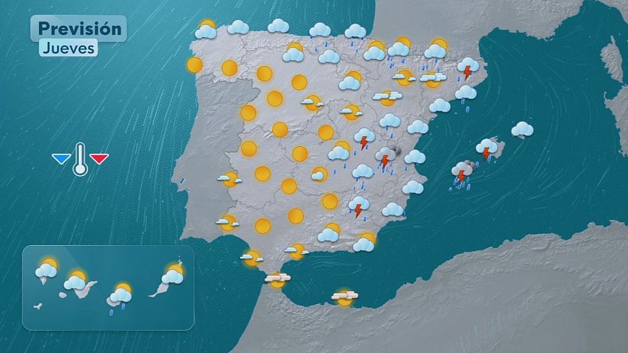 Previsión del tiempo en España este jueves 24 de julio
