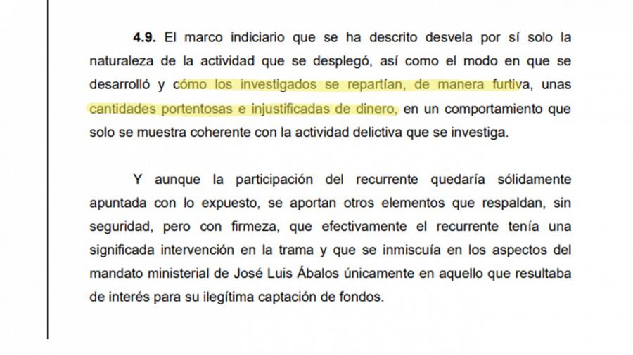 Un fragmento del auto