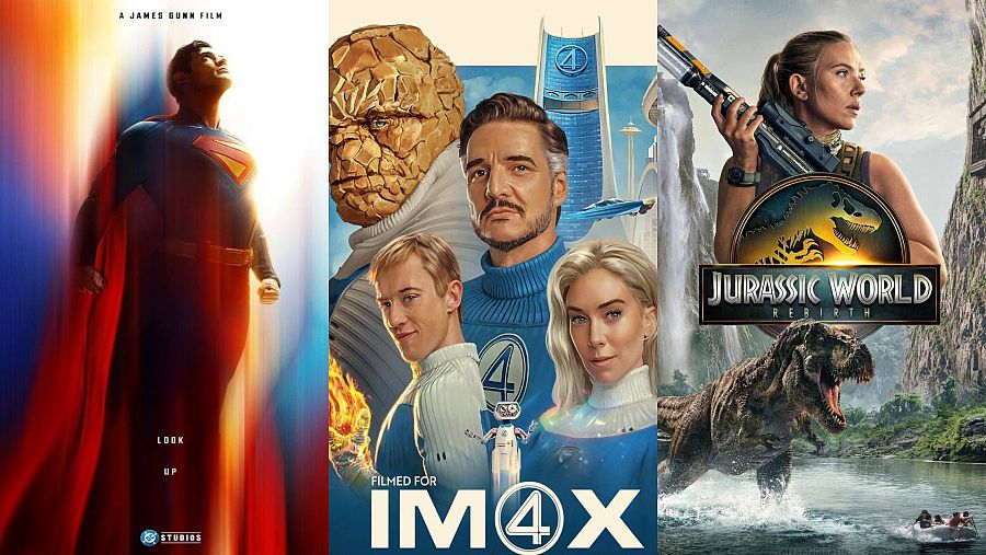 Los taquillazos del verano 2025: 'Los 4 Fantásticos', 'Superman' y 'Jurassic World'
