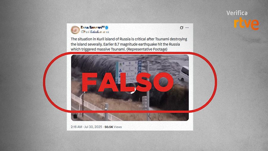 Vídeo del tsunami en Japón de 2011 que presentan como si fuese actual