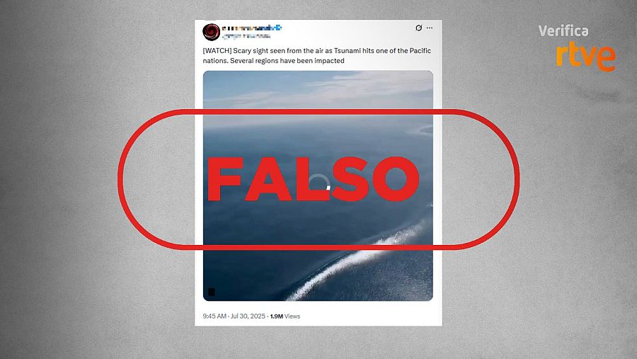 Mensaje de X que difunde una grabación de IA y la presenta como real