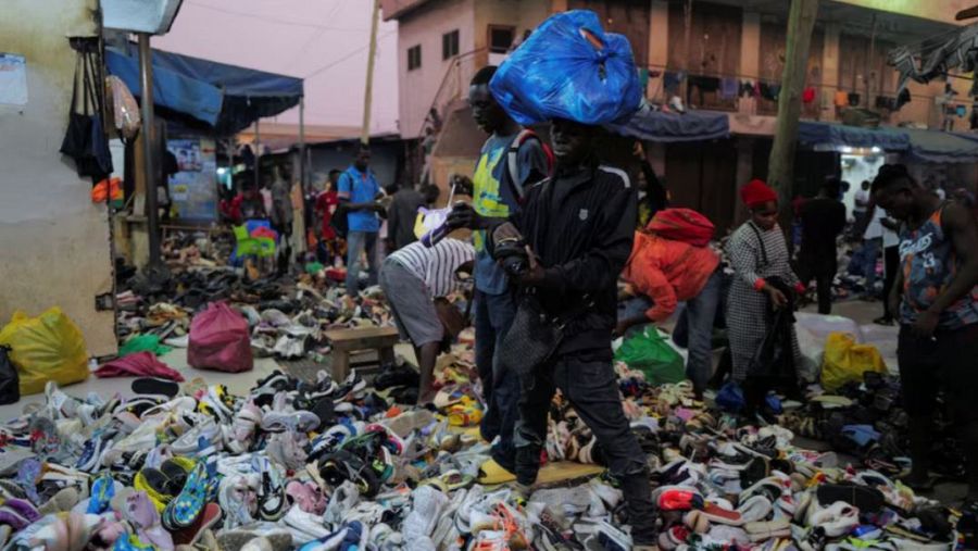 El mercado de Kantamanto, en Accra