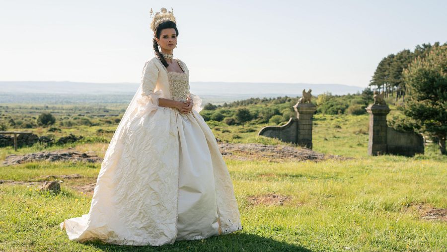 Vestido completo de Victoria como novia en Valle Salvaje