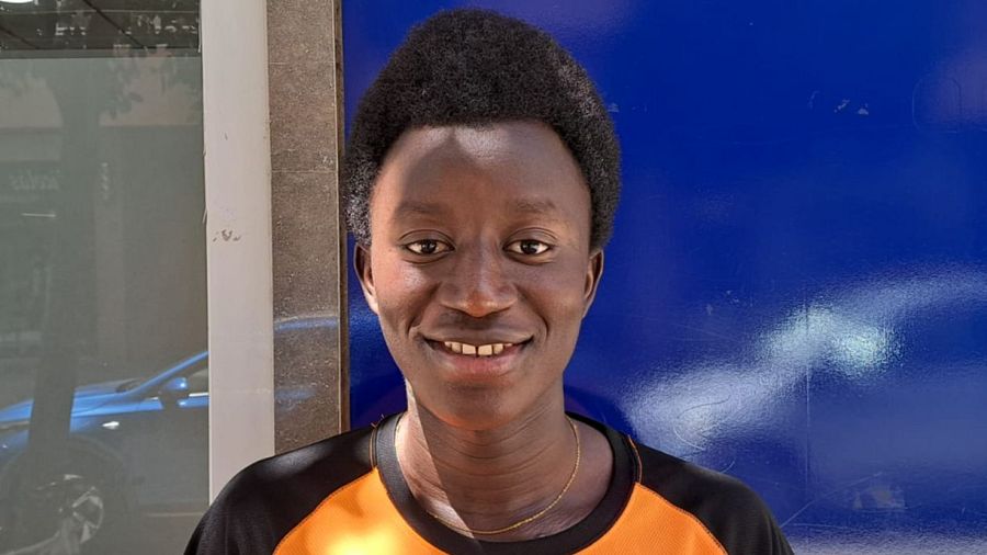 Driss Fary tiene 18 años y es de Gambia. Llegó a Canarias con 16 años.