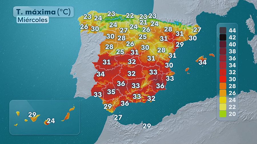 El tiempo hoy 20 de agosto en España