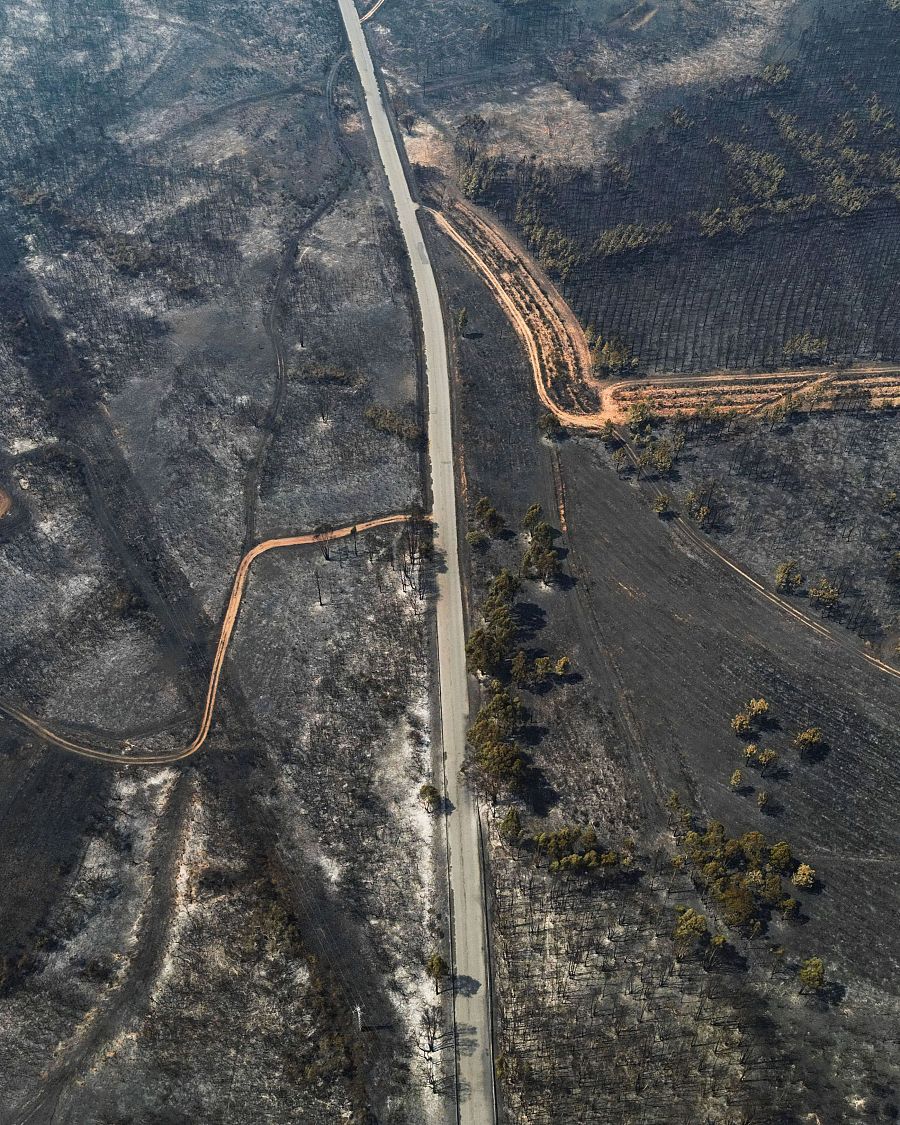 Vista aérea de Vilardevós, en Ourense