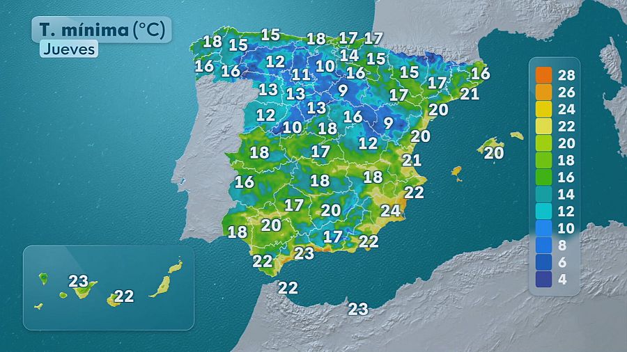 El tiempo hoy 21 de agosto