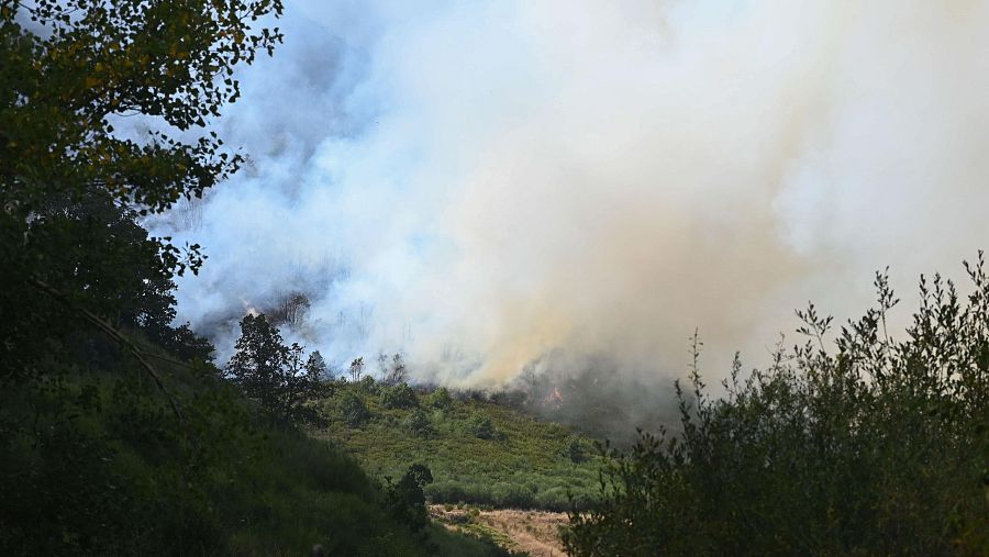 Incendio cerca de Picos de Europa