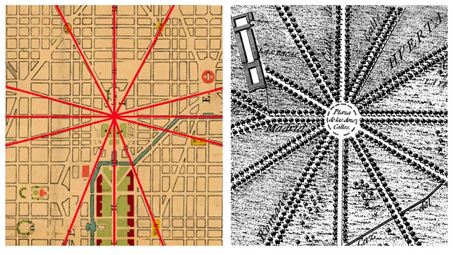 Washington se inspiró en Aranjuez para diseñar sus calles