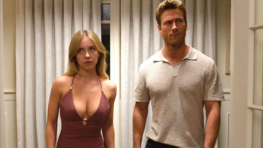 Una escena de la película 'Cualquiera menos tú', con Sydney Sweeney y Glen Powell