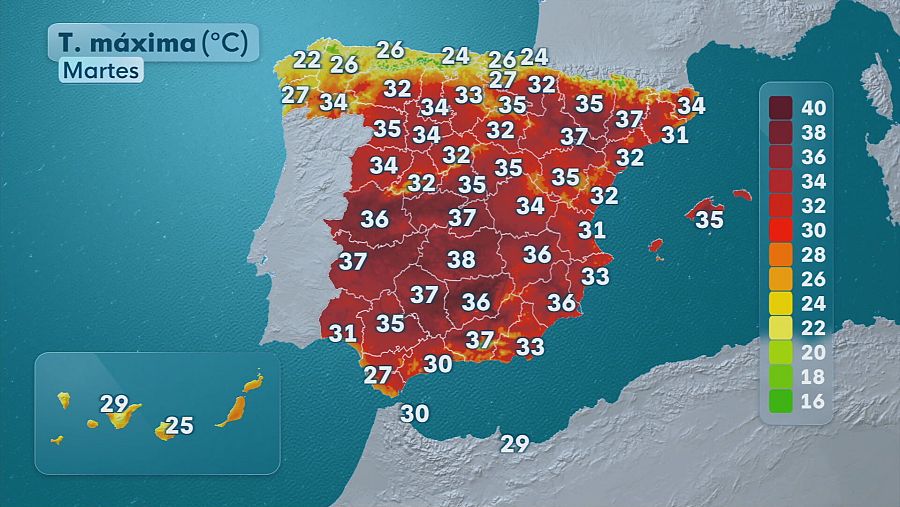El tiempo hoy 26 de agosto en España