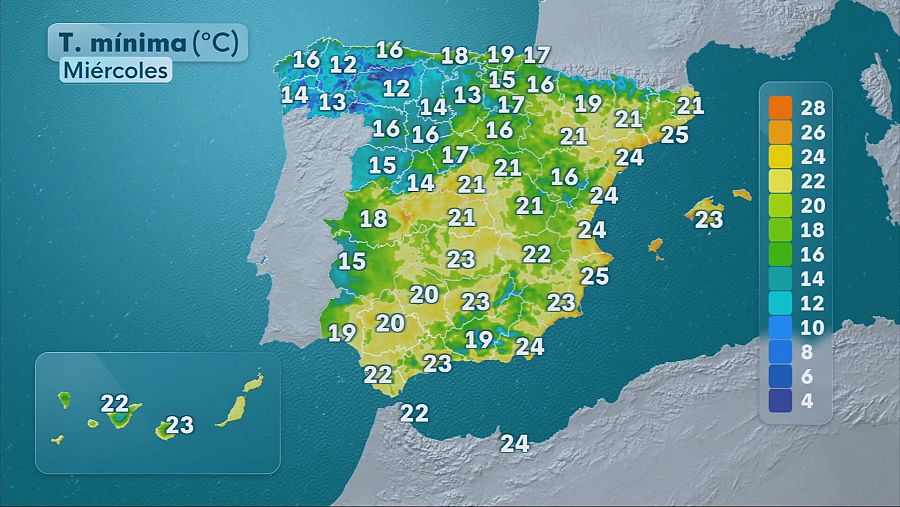 El tiempo 27 de agosto en España