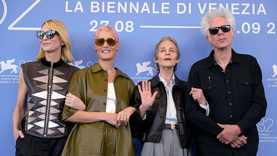 Cate Blanchett, Vicky Krieps, Charlotte Rampling y Jim Jarmusch