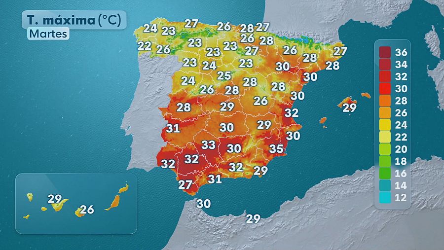 El tiempo hoy 2 de septiembre en España