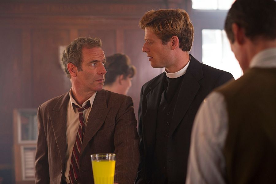 Robson Green y James Norton como Geordie Keating y Sidney Chambers en 'Grantchester'