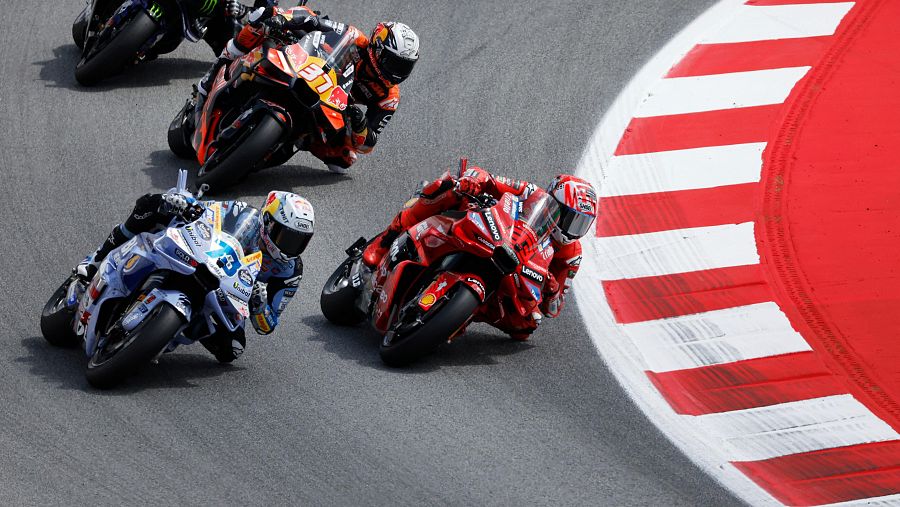 Alex Márquez ha impuesto su ritmo en Montmeló.
