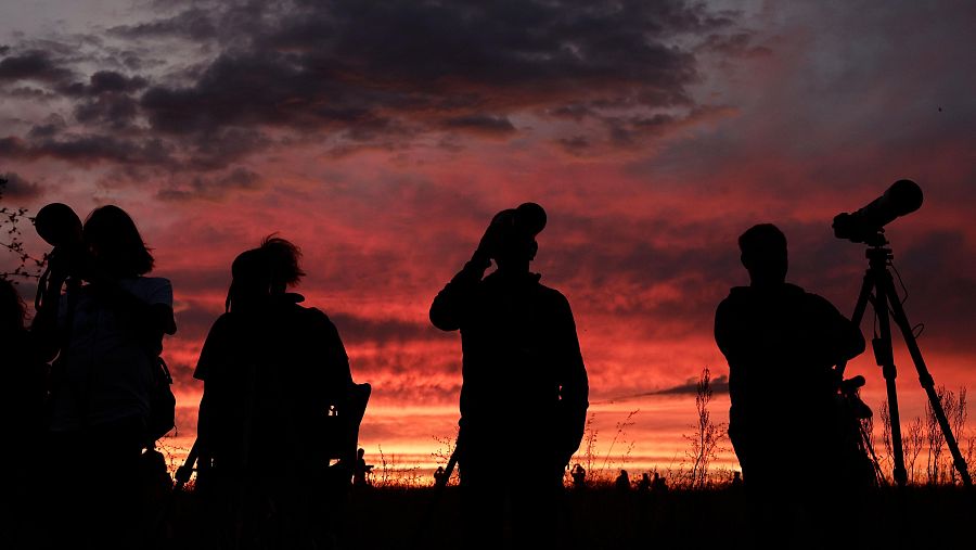 Eclipse lunar en Madrid