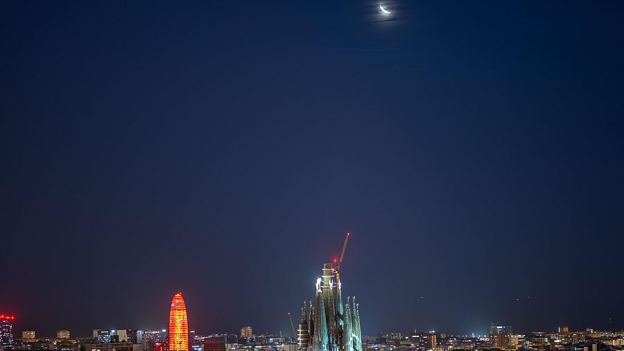 Eclipse lunar en Barcelona