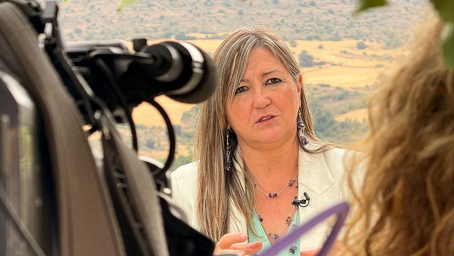 Marta Corella, ingeniera forestal, en un momento de la entrevista.