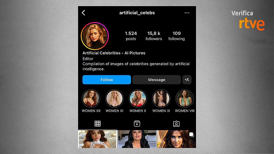 Cuenta de Instagram que suplanta a celebridades y genera cuerpos sexualizados con IA