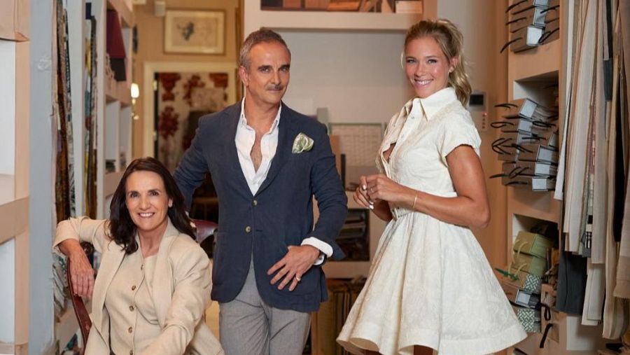 Patricia Montero con Lorenzo Castillo y Marta Riopérez