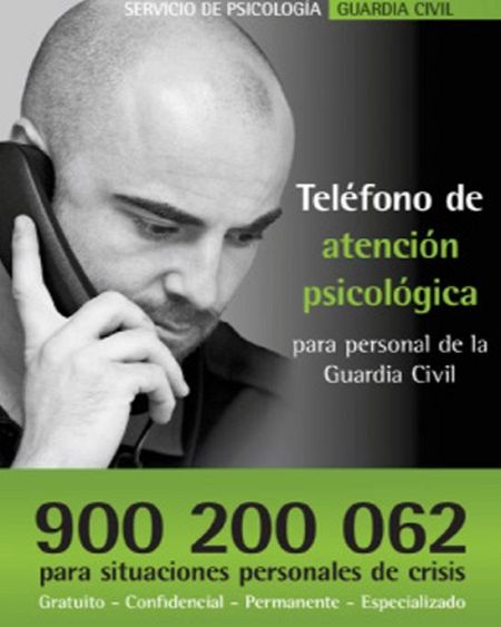 Primer cartel del Servicio de Psicologia de la Guardia Civil