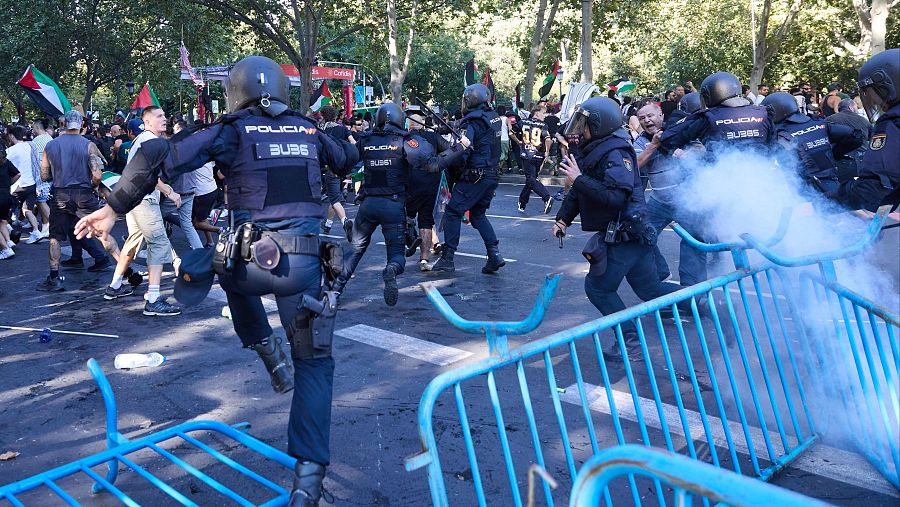 Cargas policiales en Atocha
