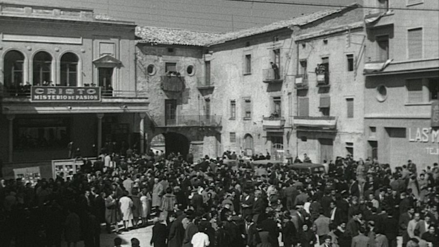 La plaça de Santa Anna de Cervera el 1963