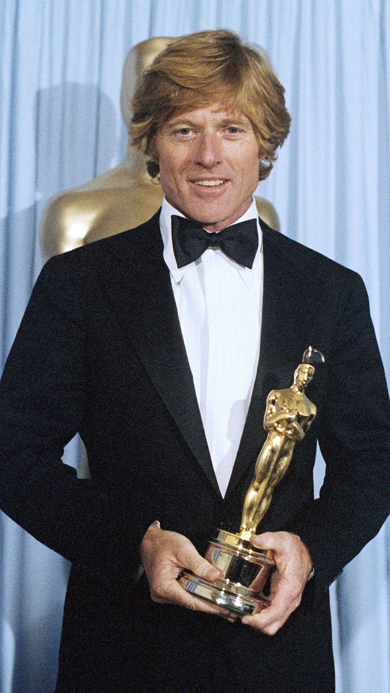 Robert Redford, con el Oscar a mejor director por 'Gente corriente'.