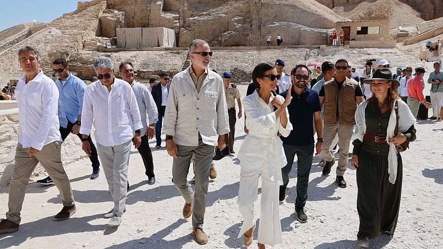 Los reyes en las excavaciones arqueológicas de Egipto