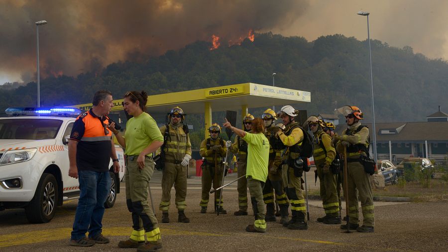 Controlado el incendio de O Bolo (Ourense),