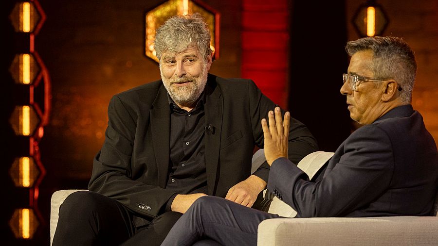 Raúl Cimas y Buenafuente en el estreno de la segunda temporada de 'Futuro Imperfecto'